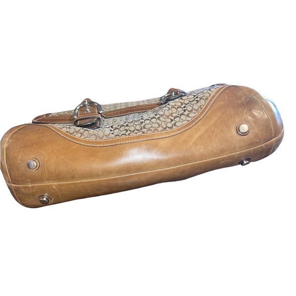 🎉HP🎉Coach Classic Soho Satchel Canvas & Leather Handbag/Purse #7080 - Picture 3 of 9